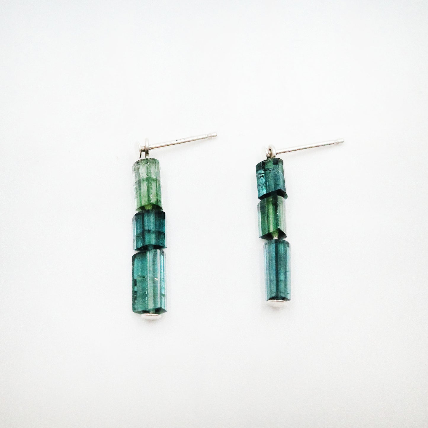 Dappled Indicolite Earrings