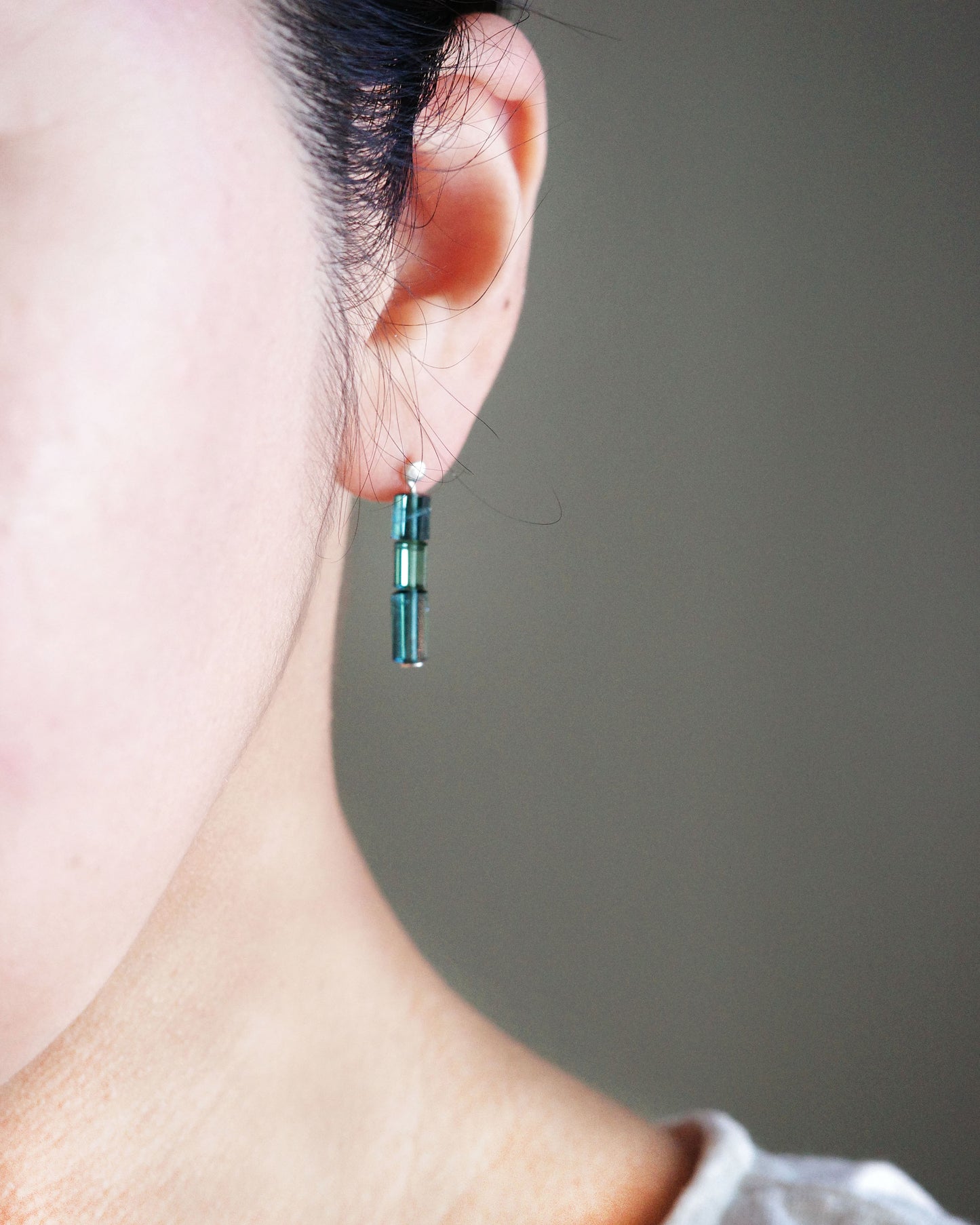 Dappled Indicolite Earrings