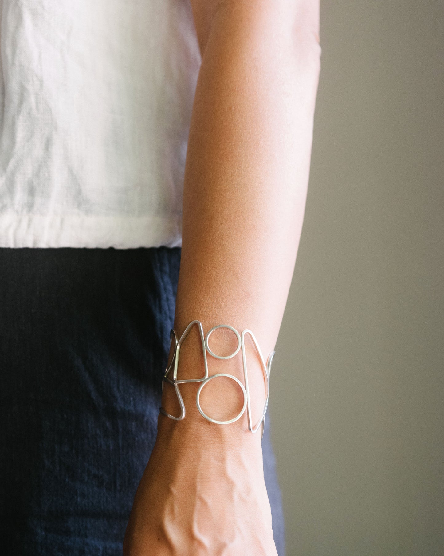 Masonry Silver Bracelet