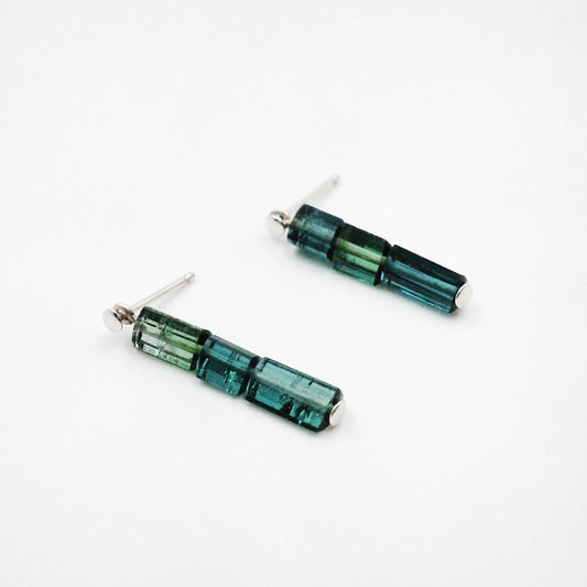 Dappled Indicolite Earrings